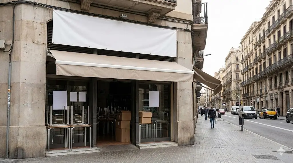 Bar, Cafetería en Calle Valencia – Inmotula fachada de un bar cafetería situado en la calle Valencia, disponible para traspaso por Inmotula.